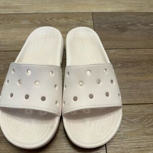 Crocs White Slides